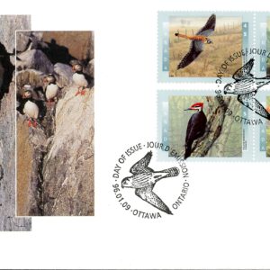 Canada OFDC#1594a - Birds of Canada-1 (1996) 4 x 45¢
