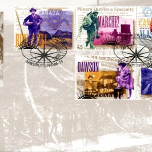 Canada OFDC#1606 - Yukon Gold Rush (1996) 5 x 45¢