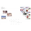Canada OFDC#1627-8-9 - Delivering gifts by sled (1996) 45¢