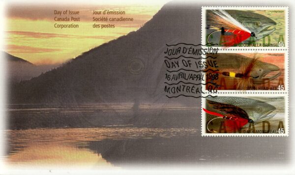 Canada Stamp #1720a - Fishing Flies (1998) 6 x 45¢