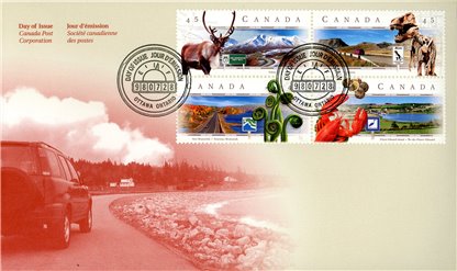 Canada OFDC#1742a - Scenic Highways - 2 (1998) 4 x 45¢
