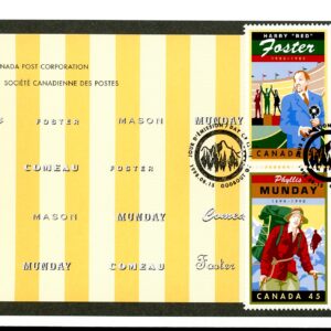 Canada OFDC#1753a - Legendary Canadians (1998) 4 x 45¢