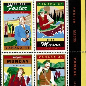 Canada PB #1753a - Legendary Canadians (1998) 4 x 45¢