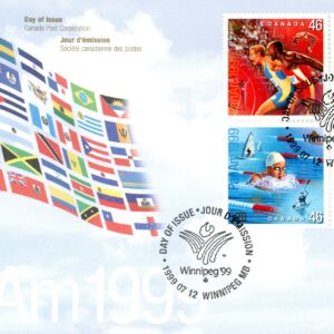 Canada OFDC#1804a - Pan American Games (1999) 4 x 46¢