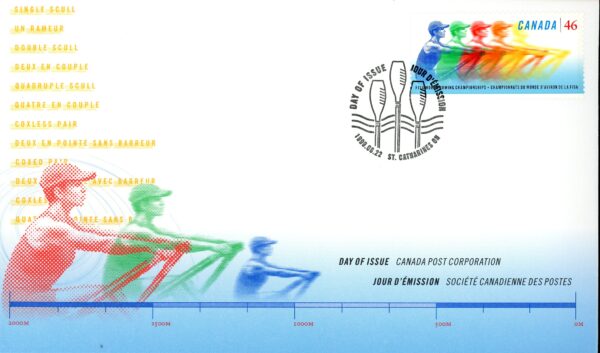 Canada OFDC#1805 - Five rowers (1999) 46¢ - Image 2