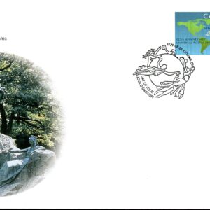 Canada OFDC#1806 - UPU emblem on world map (1999) 46¢