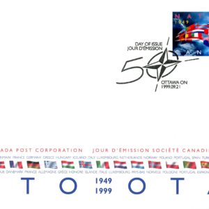 Canada OFDC#1809 - NATO flags (1999) 46¢