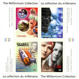 Canada Stamp #1818 - Media Technologies (1999) 4 x 46¢