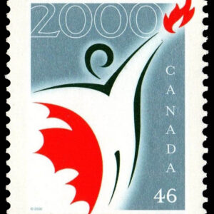 Canada Stamp #1835 - Canada Millennium Partnership Program logo (2000) 46¢