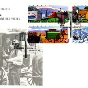 Canada OFDC#1852a - Rural Mailboxes (2000) 4 x 46¢