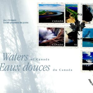 Canada OFDC#1854 - Fresh Waters of Canada (2000) 5 x 55¢