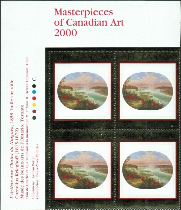 Canada PB#1863 - The Artist at Niagara (2000) 95¢