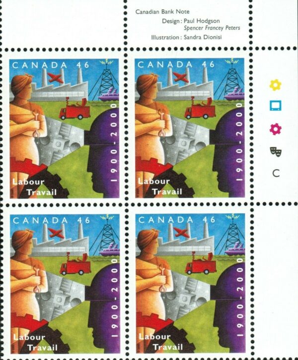 Canada PB#1866 - Images of Labour and Industry (2000) 46¢