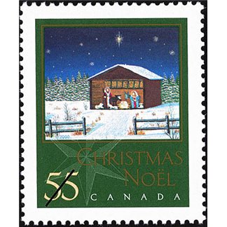 Canada Stamp #1874 - Christmas Creche, by Michel Guilemette (2000) 55¢