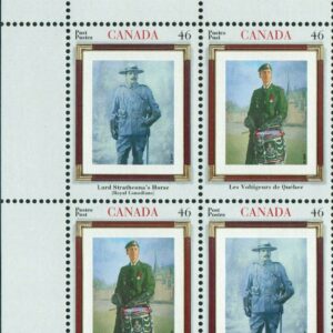 Canada PB#1877a - Canadian Regiments (2000) 2 x 46¢