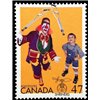 Canada Stamp #1917 - Clown juggling crutches and boy with braces (2001) 47¢