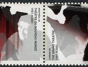 Canada Stamp #1920a - Theatres (2001) 2 x 47¢
