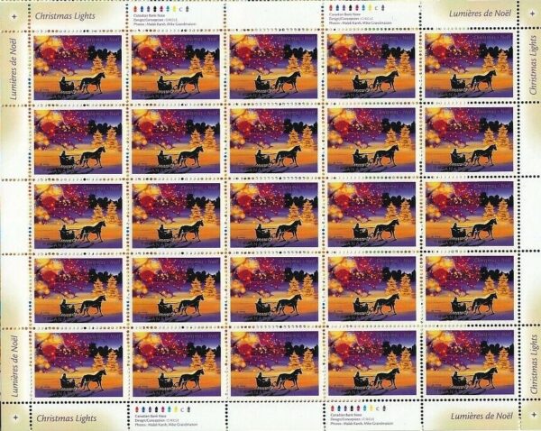 Canada SHEET#1922 - Sleigh Ride in an Urban Landscape (2001) 47¢