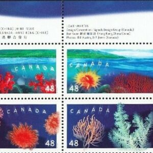 Canada PB#1951a - Corals (2002) 4 x 48¢