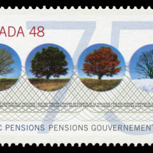 Canada Stamp #1959 - A tree depicted in 4 seasons (2002) 48¢
