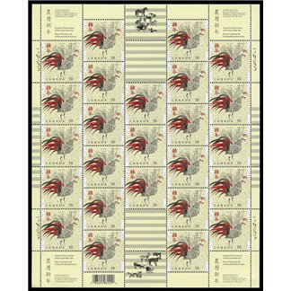 Canada SHEET#2083 - Year of the Rooster (2005) 50¢