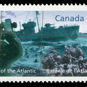 Canada Stamp #2107 - Corvette in submarine scope (2005) 50¢