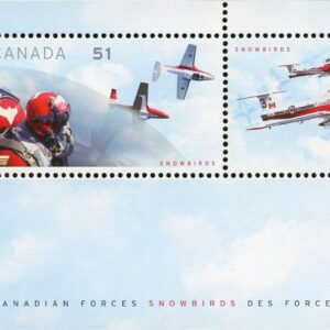 Canada Stamp #2159b - Canadian Forces Snowbirds (2006) 2 x 51¢