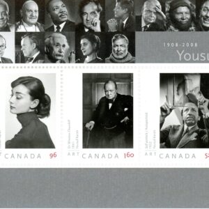 Canada Stamp #2271 - Art Canada: Yousuf Karsh (2008) 1 x 52¢, 1 x 96¢, 1 x $1.60