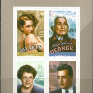 Canada Stamp #2280i - Canadians in Hollywood: The Sequel (2008) 4 x 52¢