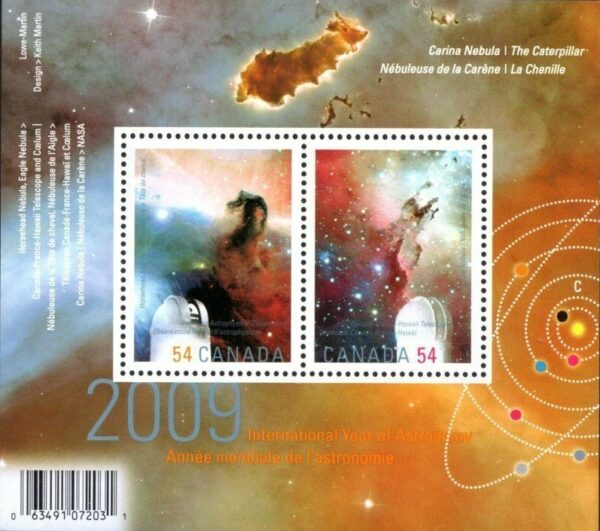 Canada Stamp #2323 - International Year of Astronomy (2009) 2 x 54¢ - Image 2