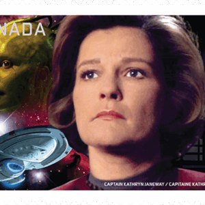 Canada Stamp #2989i - (Star Trek) Captain Kathryn Janeway vs. the Borg Queen (2017)
