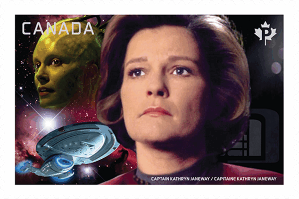 Canada Stamp #2989i - (Star Trek) Captain Kathryn Janeway vs. the Borg Queen (2017)
