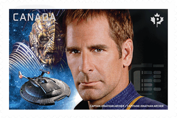 Canada Stamp #2990i - (Star Trek) Captain Jonathan Archer vs. Commander Dolim (2017)