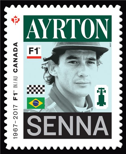 Canada Stamp #2995i - Ayrton Senna - Formula 1 (2017)