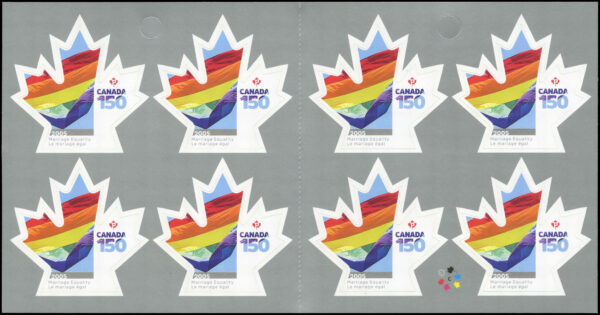 Canada Stamp - #(BK673) 3007a - 2005: Marriage Equality (2017) 8 x P (85¢) - Image 2