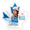 Canada Stamp #3008i - 1976,1988, 2010: Olympic Games (2017) P (85¢) Die cut to shape from Quarterly Pack