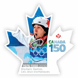 Canada Stamp #3008i - 1976,1988, 2010: Olympic Games (2017) P (85¢) Die cut to shape from Quarterly Pack