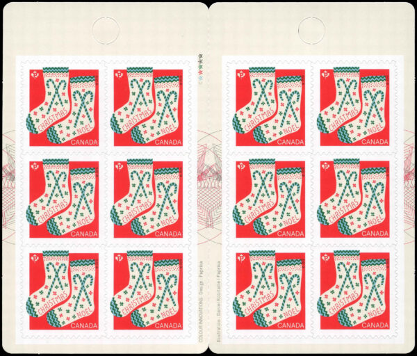 Canada Stamp #(BK710) 3134a - Socks (2018) 12 x P (85¢) - Image 2