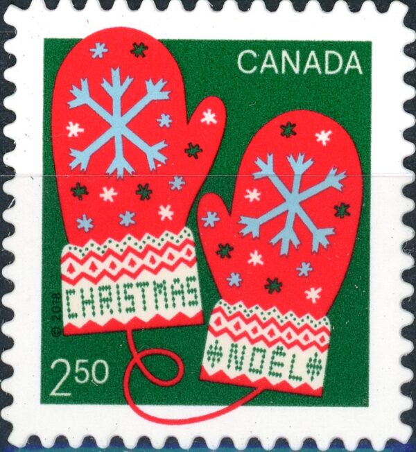 Canada Stamp #3136i - Mittens (2018) $2.50