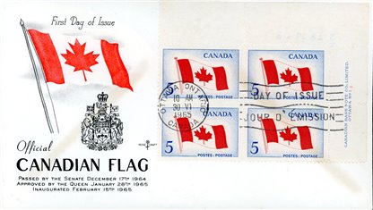 Canada FDC#439 - Canadian Flag (1965) 5¢ (RoseCraft) - Image 2