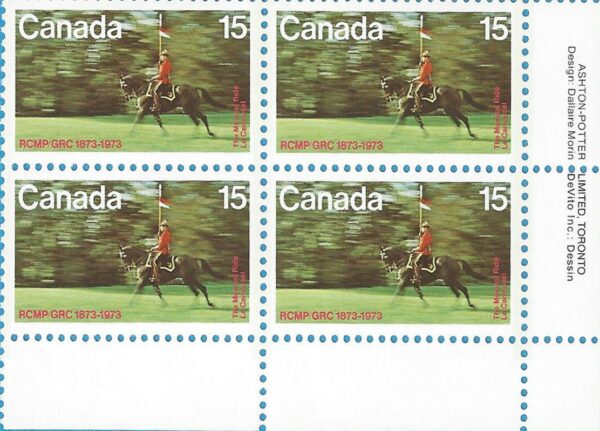Canada PB#614 - R.C.M.P. Musical Ride (1973) 15¢