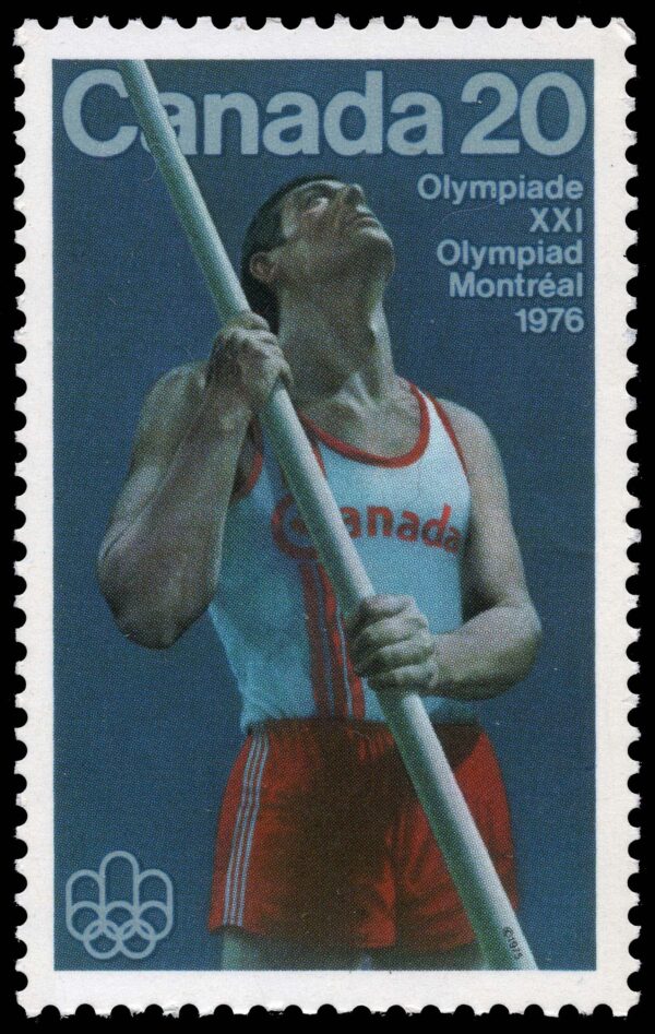 Canada STAMP#664 - Pole Vault (1975) 20¢ - Image 2