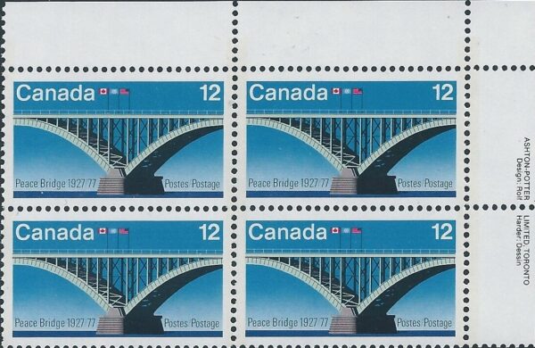 Canada PB#737 - Peace Bridge (1977) 12¢ - Image 2