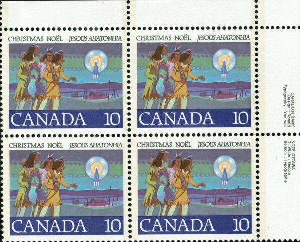 Canada PB#741 - Hunters following star (1977) 10¢