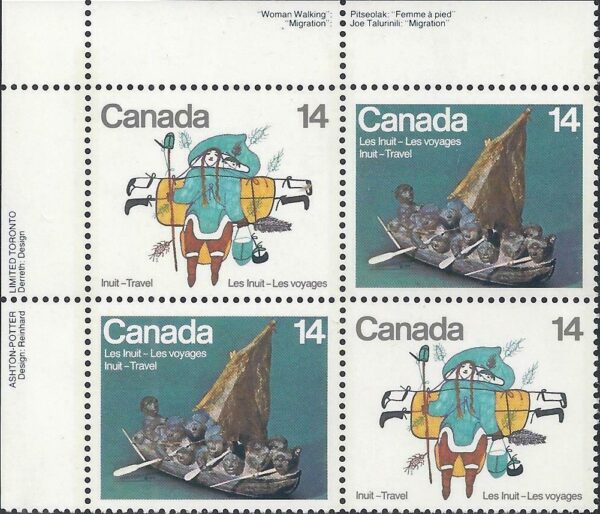 Canada PB#770a - Inuit-Travel (1978) 2 x 14¢