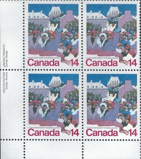 Canada PB#780 - Winter Carnival Scene (1979) 14¢