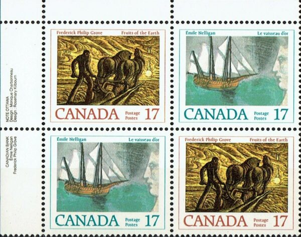 Canada PB#818b - Canadian Authors (1979) 2 x 17¢
