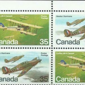 Canada PB#876a - Military Aircraft (1980) 2 x 35¢