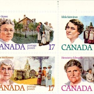 Canada STAMP#882aI - Canadian Feminists (1981) 4 x 17¢
