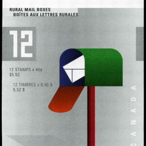 Canada Stamp Booklet - #BK226 Rural Mailboxes (2000) 12 x 46¢